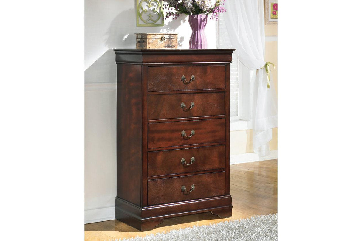 Alisdair Reddish Brown Chest of Drawers by Ashley at Eve Furniture
