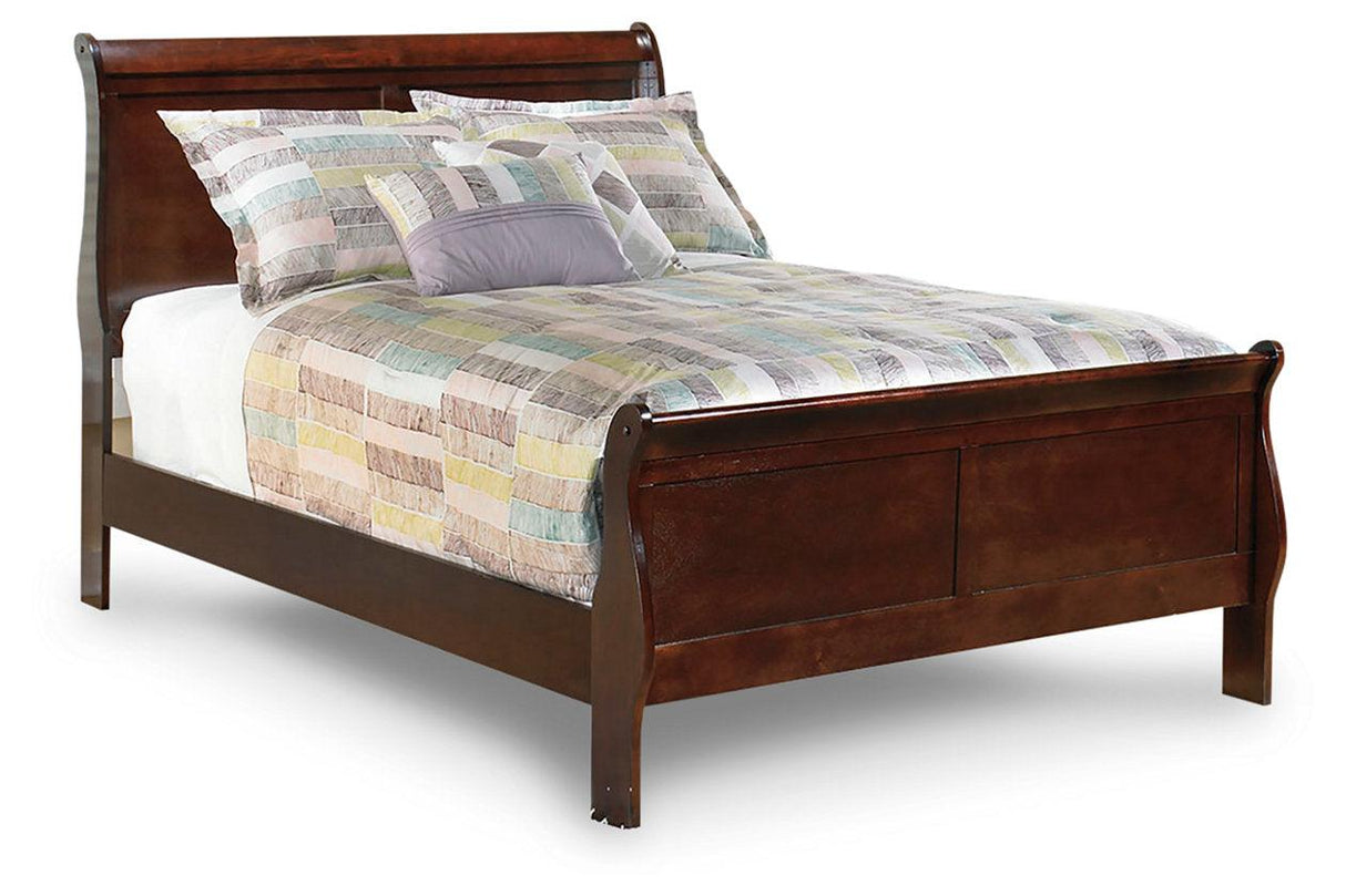 Alisdair Reddish Brown Full Sleigh Bed by Ashley at Eve Furniture