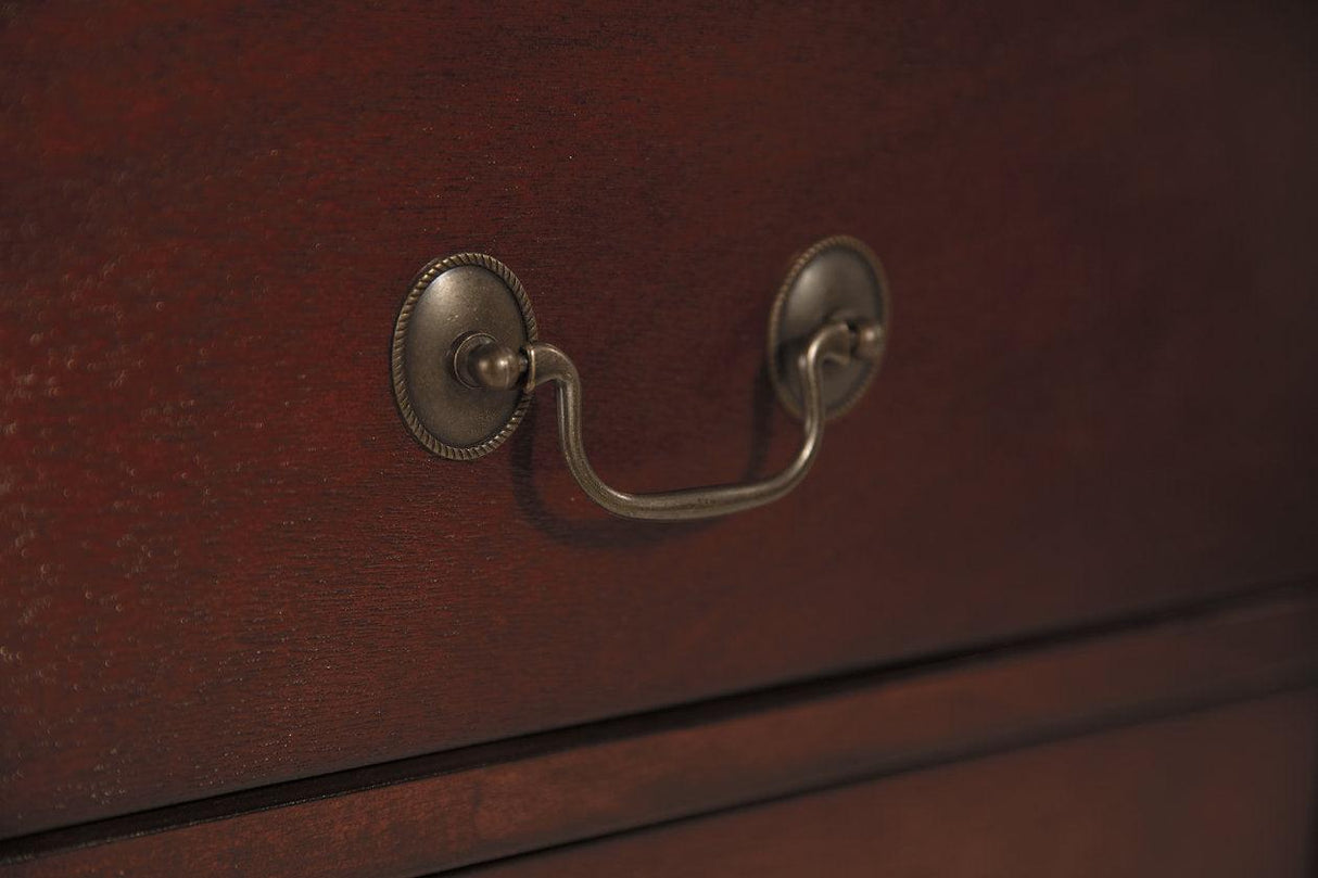 Alisdair Reddish Brown Nightstand by Ashley at Eve Furniture