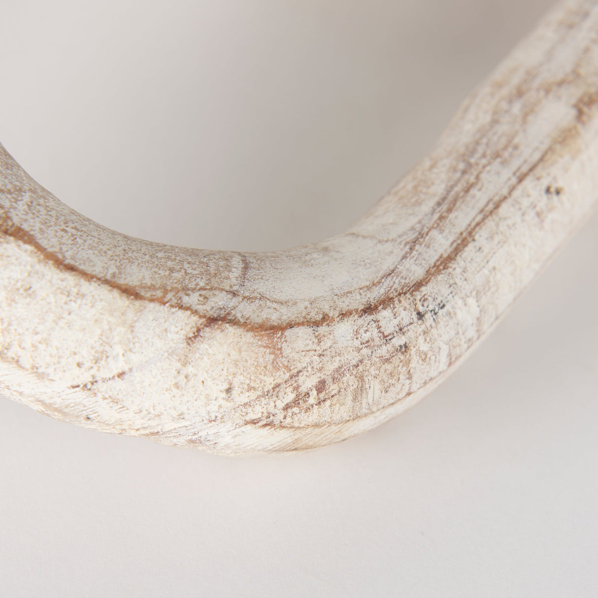 Alix 29.0L x 5.0W x 5.0H Beige Wooden Link Chain Decorative Object by Mercana at Eve Furniture