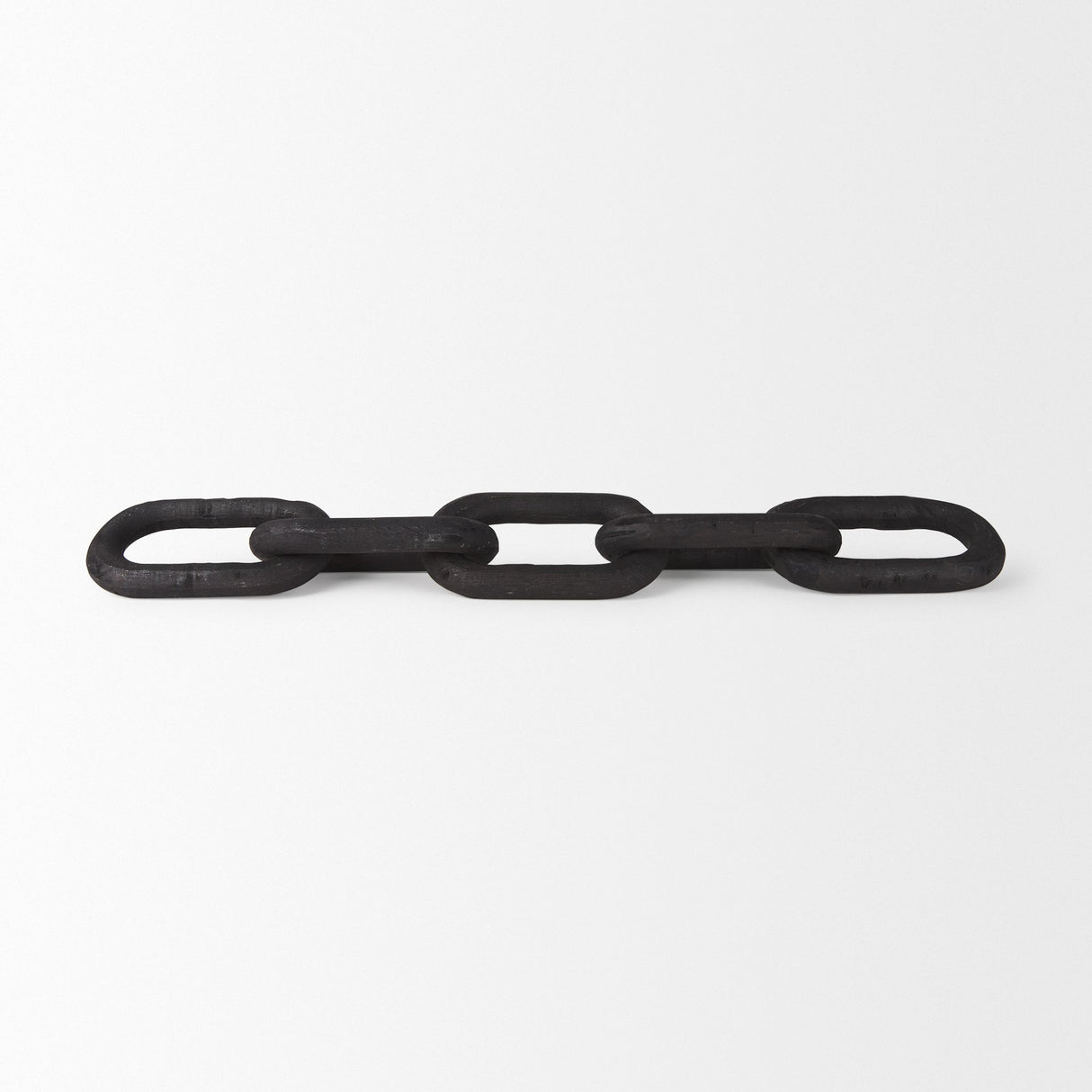 Alix 29.0L x 5.0W x 5.0H Black Wood Link Chain Decorative Object by Mercana at Eve Furniture