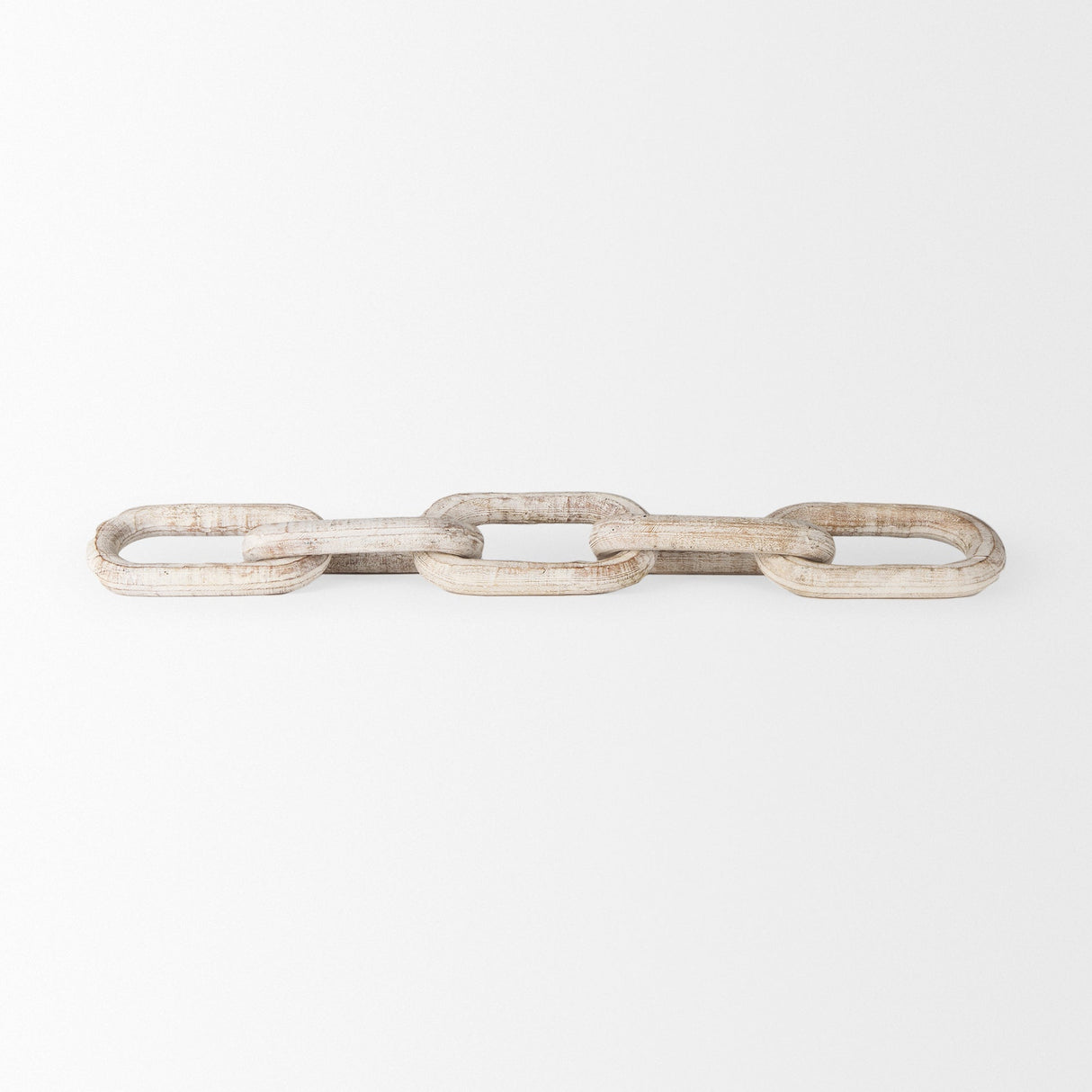 Alix Beige Wooden Link Chain Decorative Object by Mercana at Eve Furniture