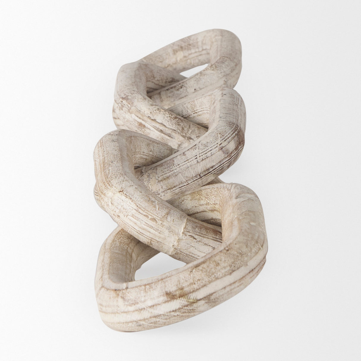 Alix Beige Wooden Link Chain Decorative Object by Mercana at Eve Furniture