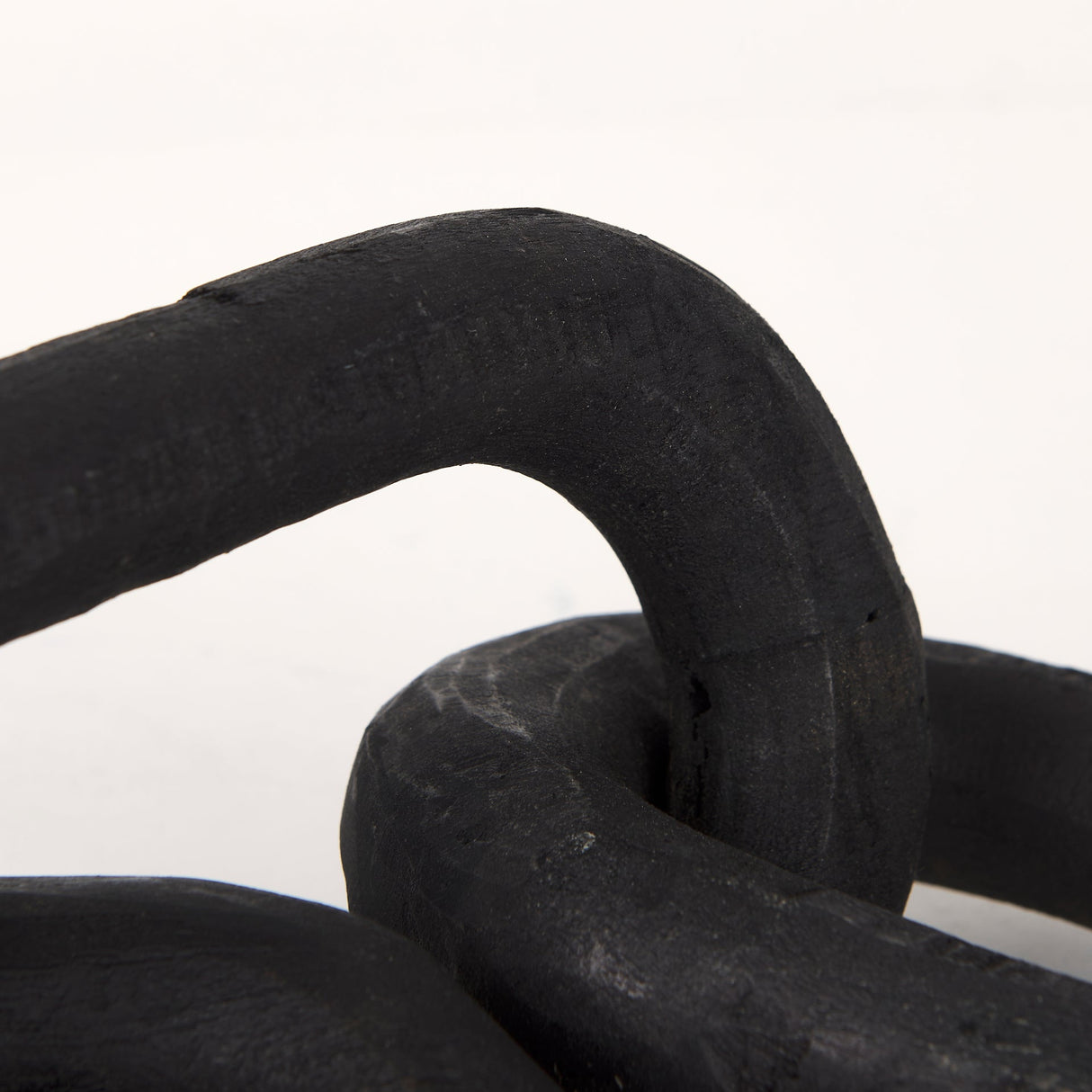 Alix Black Wood Link Chain Decorative Object by Mercana at Eve Furniture