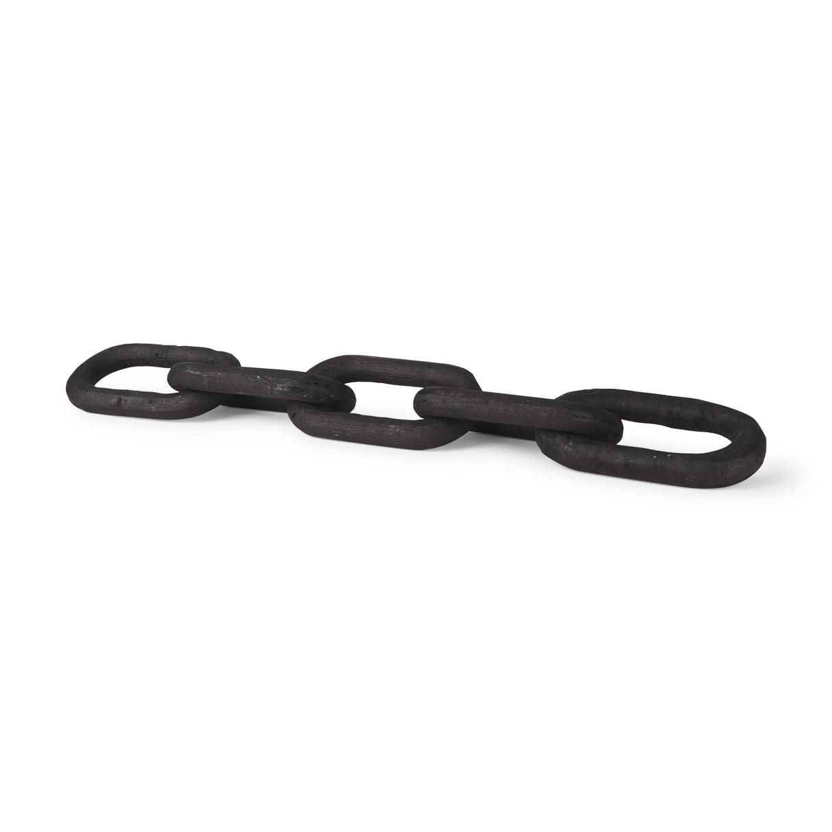 Alix Black Wood Link Chain Decorative Object by Mercana at Eve Furniture
