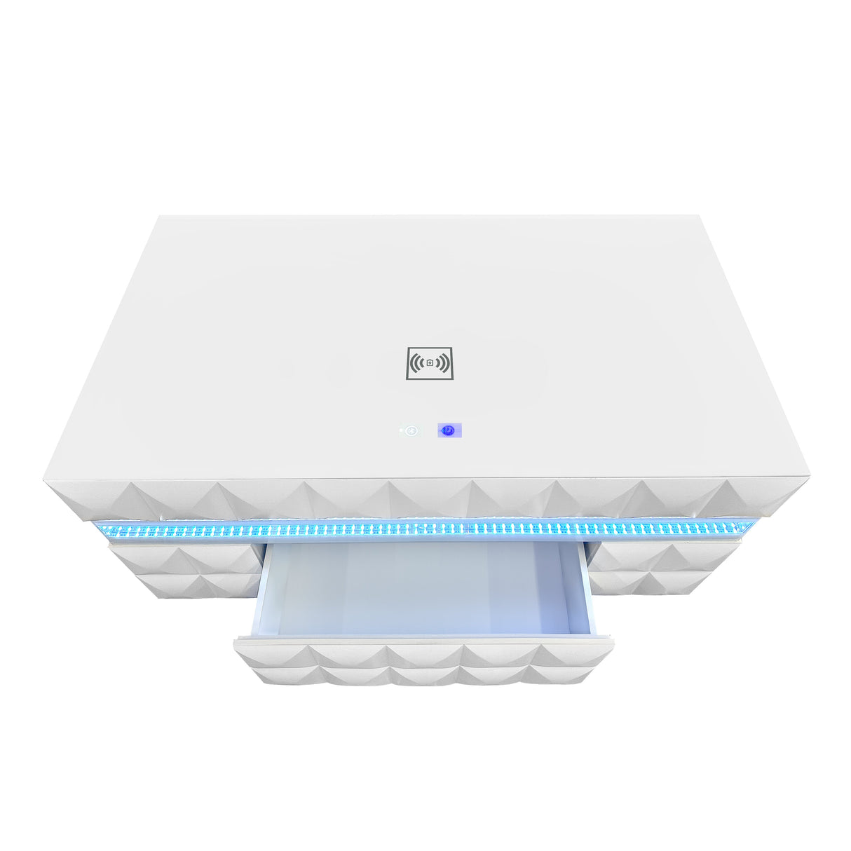 Alix White Coffee Table and End Table by New Era Innovations at Eve Furniture