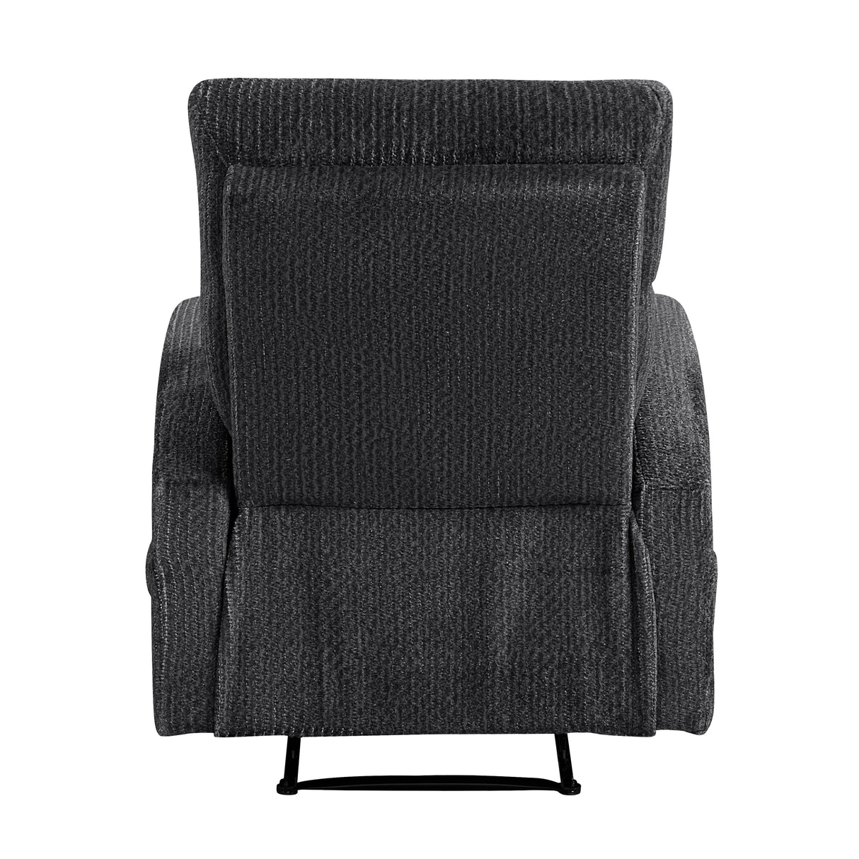 Allen Dark Gray Reclining Chair by Homelegance at Eve Furniture