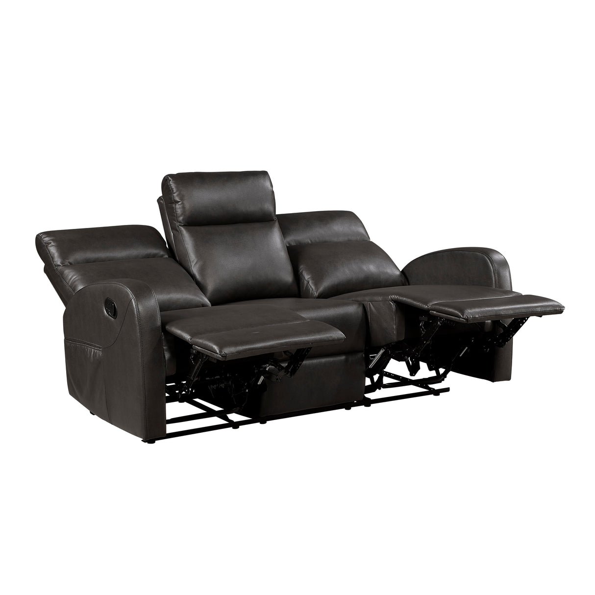 Allen Espresso Double Reclining Sofa by Homelegance at Eve Furniture