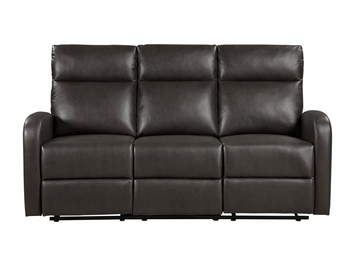 Allen Espresso Double Reclining Sofa by Homelegance at Eve Furniture