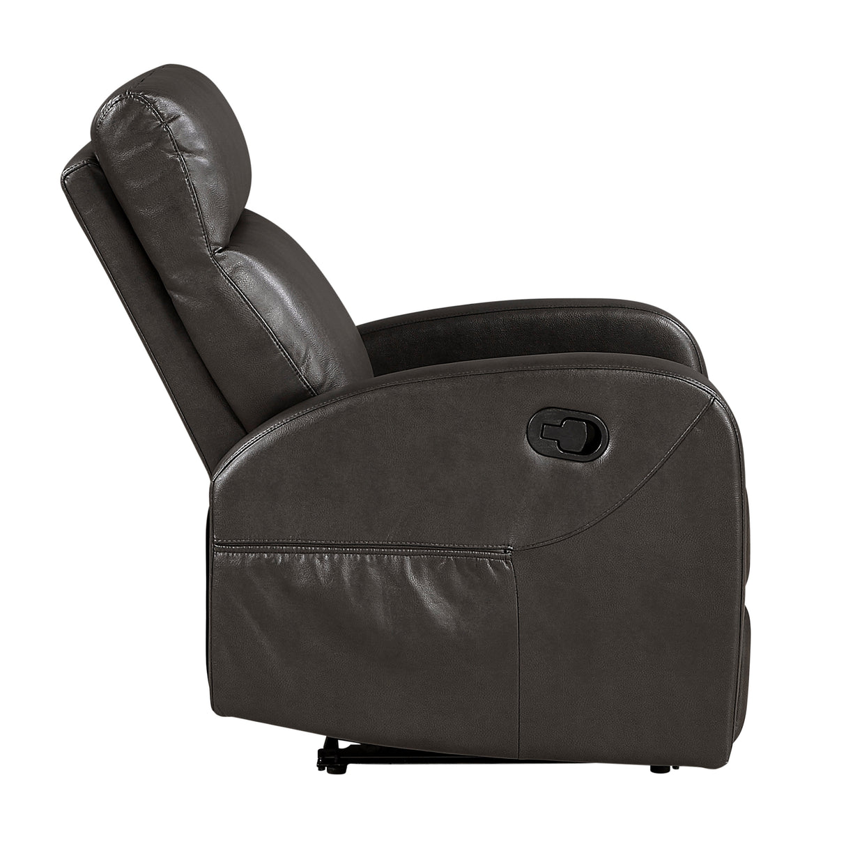 Allen Espresso Reclining Chair by Homelegance at Eve Furniture