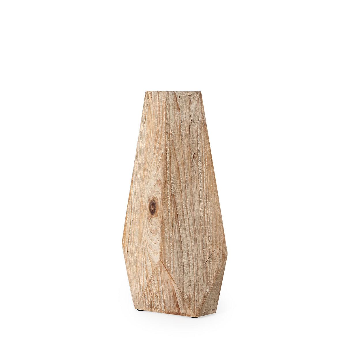Allen II Small Natural Wooden Base Oval Vase by Mercana at Eve Furniture