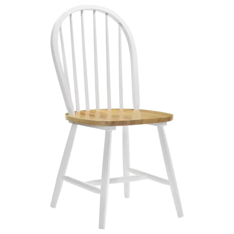 Allison Natural Brown/White 5-Piece Drop Leaf Dining Set by Coaster at Eve Furniture
