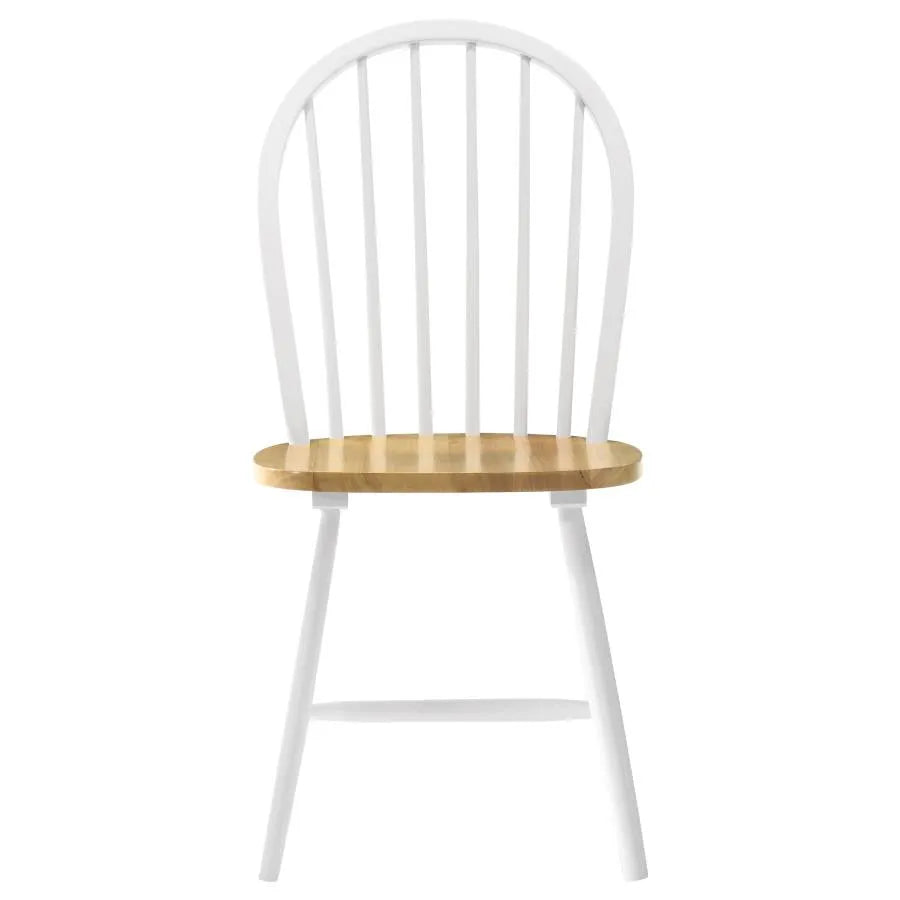 Allison Natural Brown/White 5-Piece Drop Leaf Dining Set by Coaster at Eve Furniture