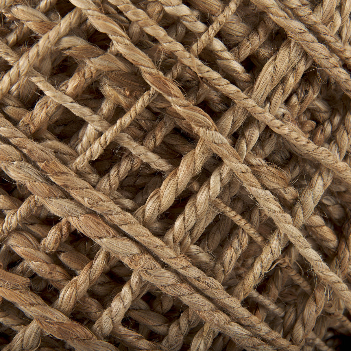 Allium Brown Handwoven Wool Cylindrical Pouf by Mercana at Eve Furniture