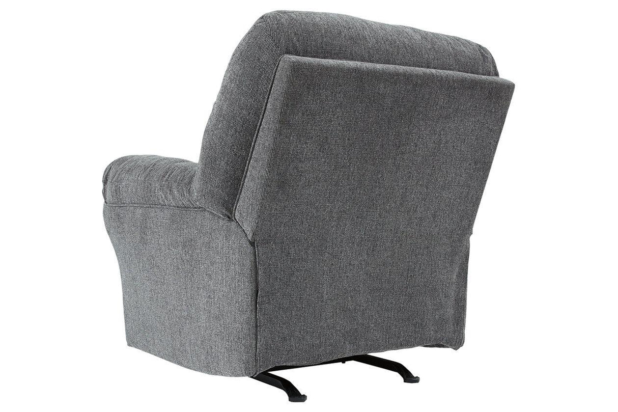 Allmaxx Pewter Fabric Recliner by Ashley at Eve Furniture