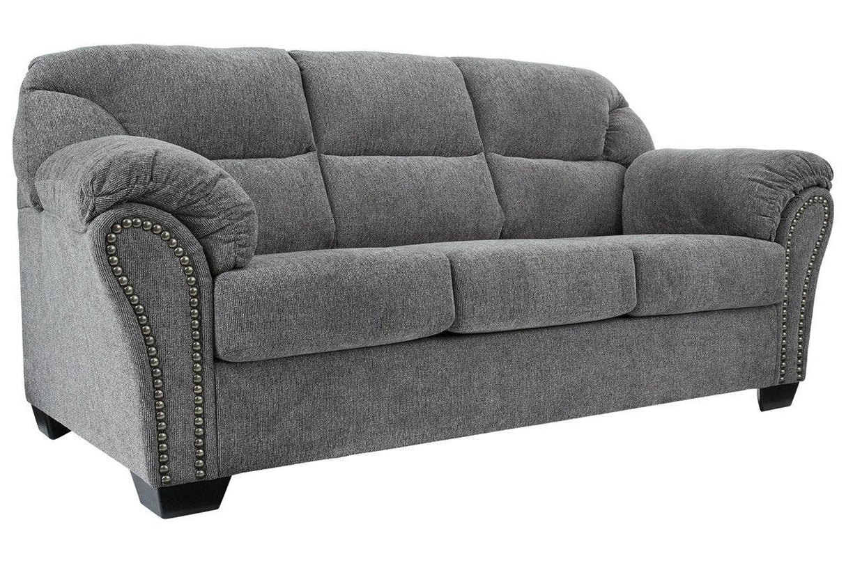 Allmaxx Pewter Fabric Sofa by Ashley at Eve Furniture