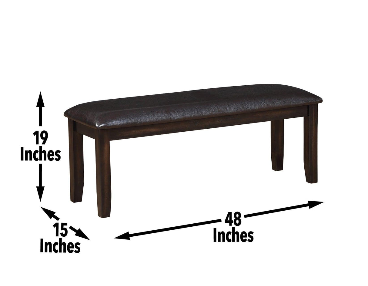 Ally Bench, Antique Charcoal by Steve Silver at Eve Furniture