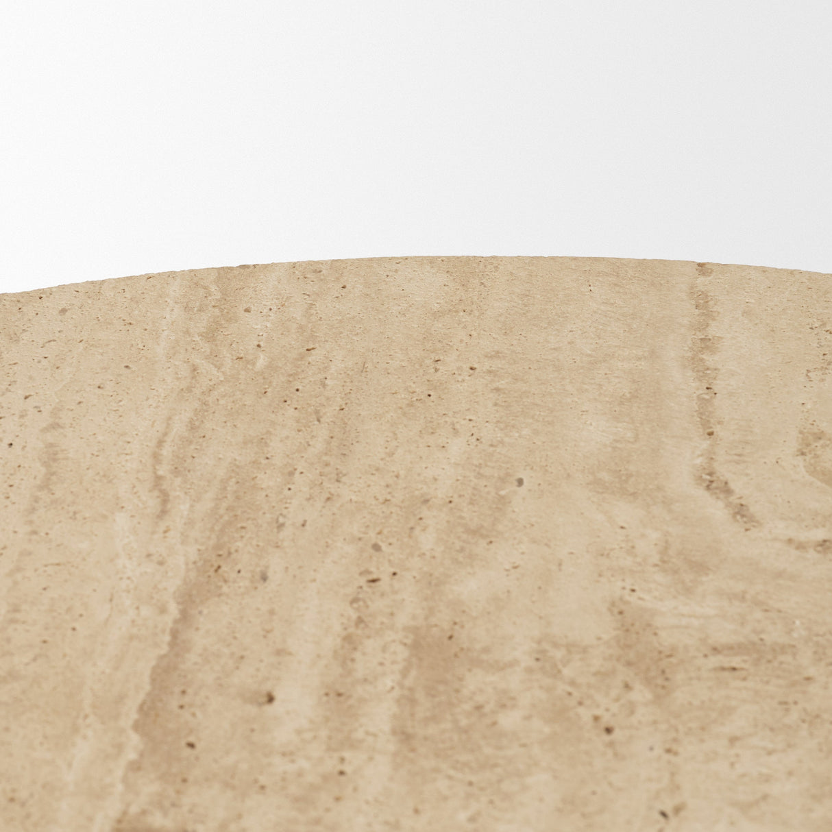 Allyson 36" Light Wood Base w/ Travertine Top Coffee Table by Mercana at Eve Furniture