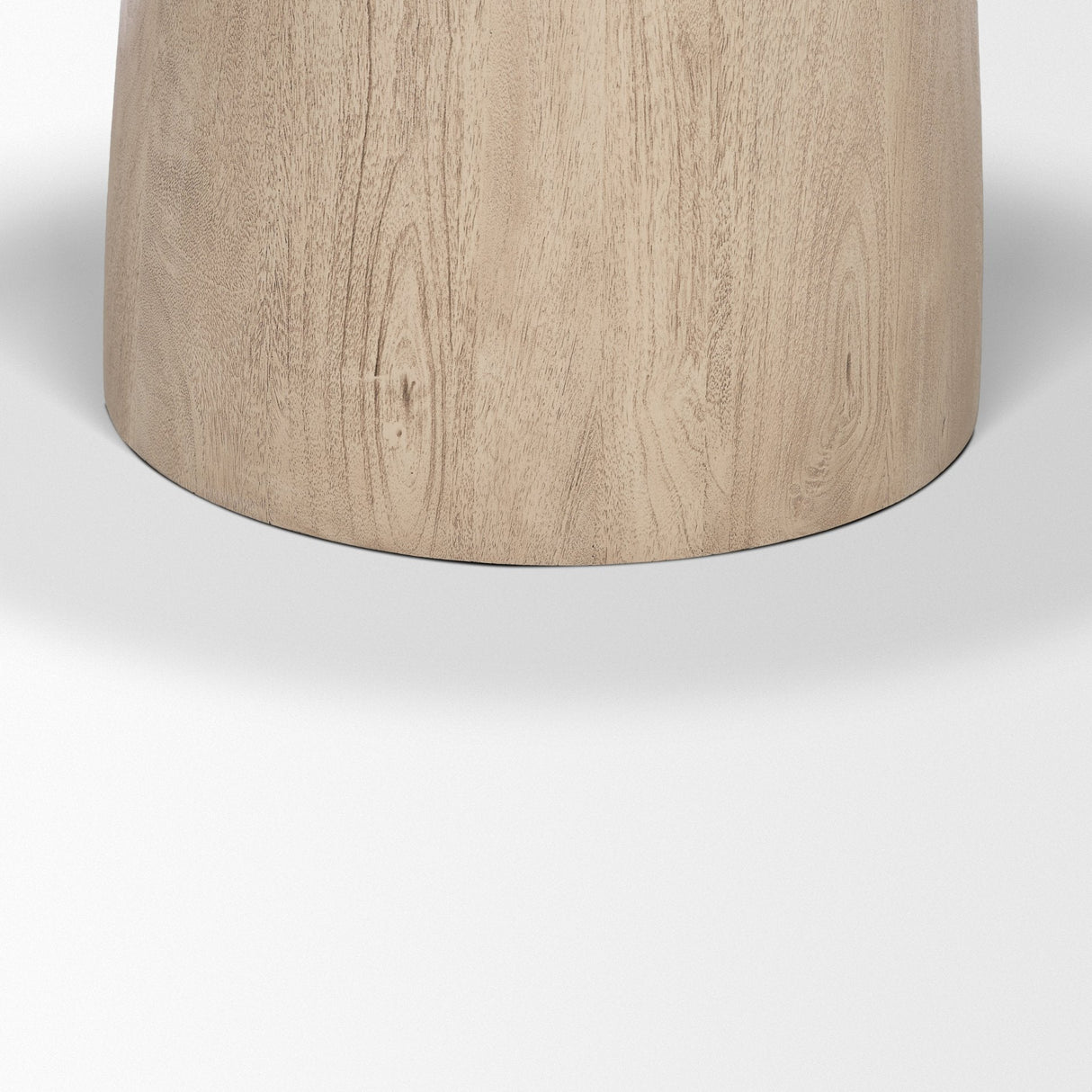 Allyson 42" Light Wood Base w/ Travertine Top Dining Table by Mercana at Eve Furniture