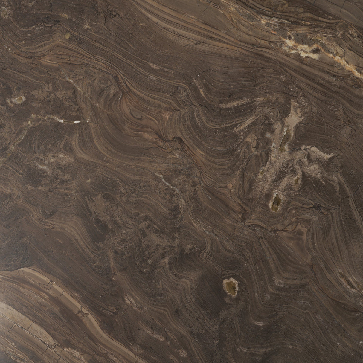 Allyson Round Dark Brown w/ Cappuccino Marble Pedestal Dining Table by Mercana at Eve Furniture