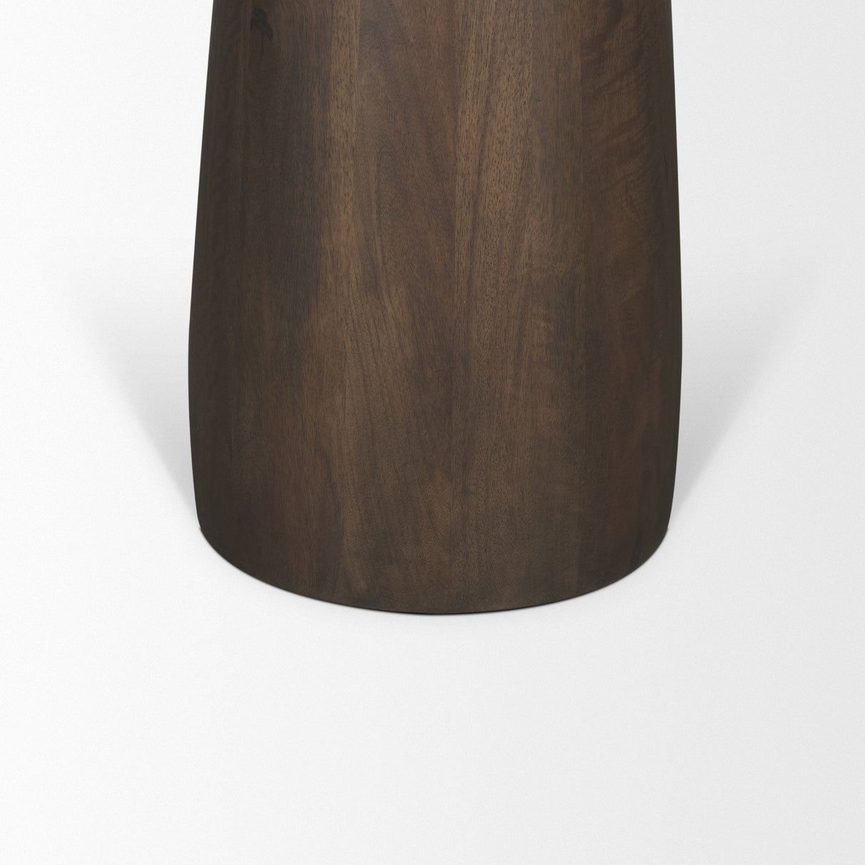 Allyson Round Dark Brown wood w/ Cappuccino Marble Top Bistro Table by Mercana at Eve Furniture