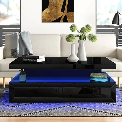 Alma Black Coffee Table by New Era Innovations at Eve Furniture