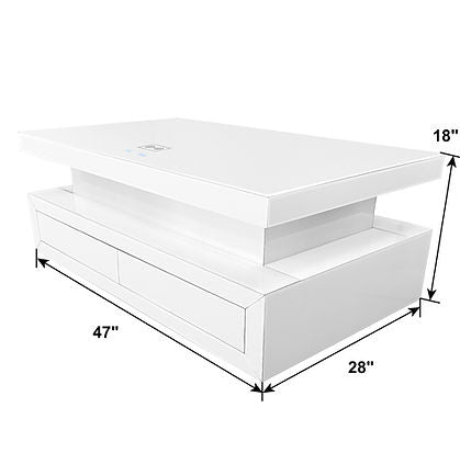 Alma White Coffee Table by New Era Innovations at Eve Furniture