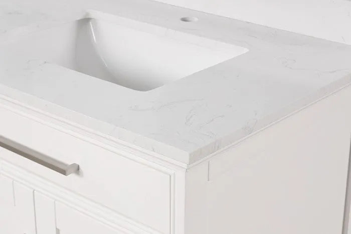 Almeria White Vanity Set with Mirror by Furniture of America at Eve Furniture