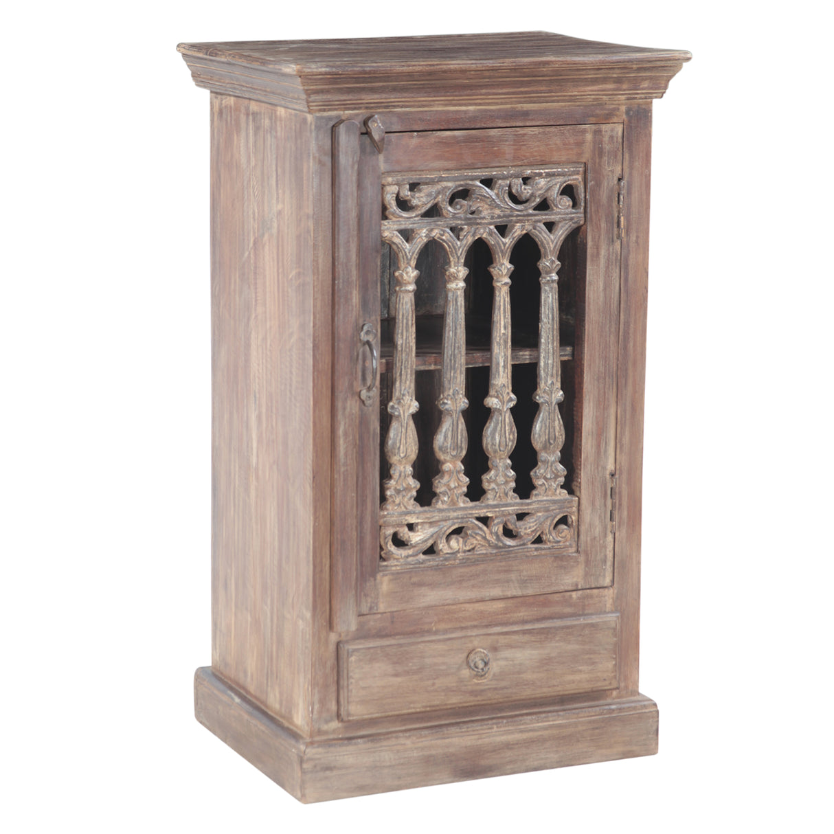 Almirah Cabinet with Cast Iron, One Door and One Drawer by Home Trends & Design at Eve Furniture