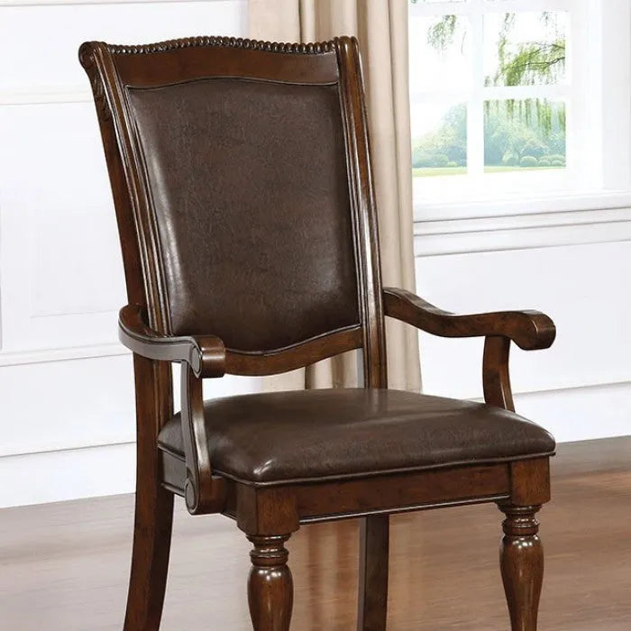 Alpena Brown Cherry 9-Piece Dining Room Set by Furniture of America at Eve Furniture