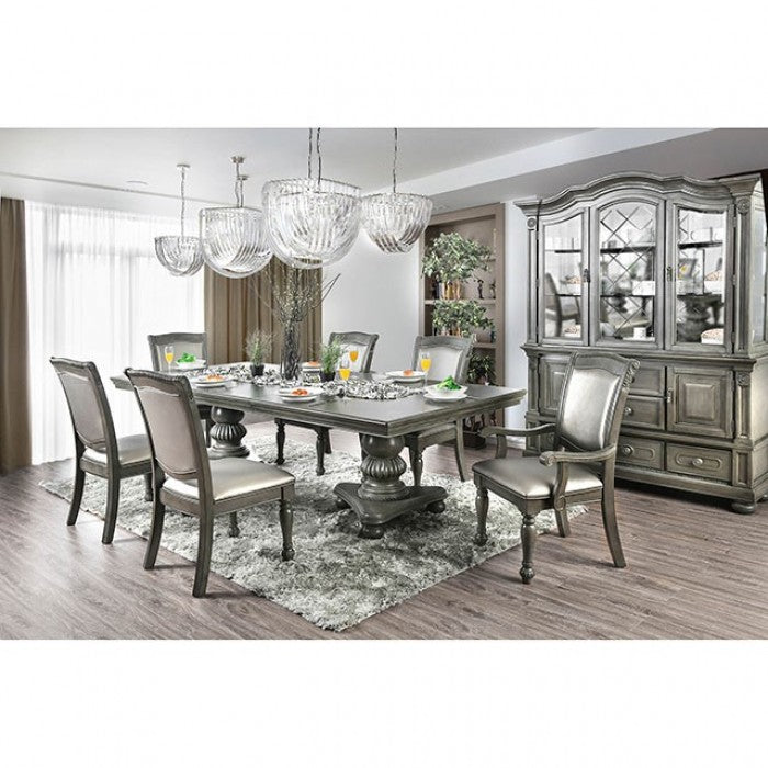 Alpena Gray 9-Piece Dining Room Set by Furniture of America at Eve Furniture