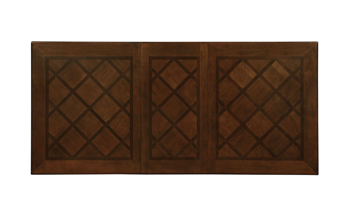 Alpena Brown Cherry Dining Table by Furniture of America at Eve Furniture