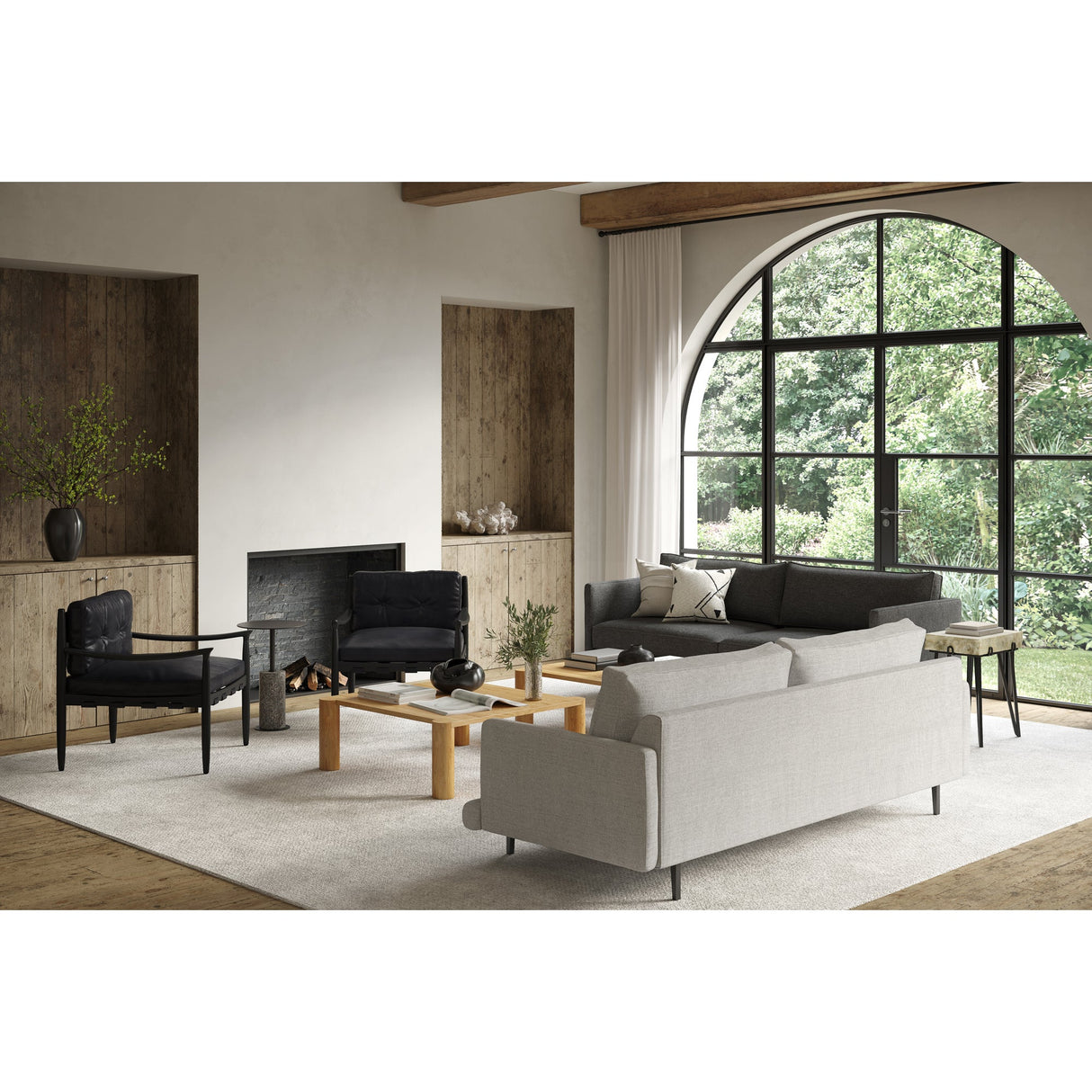 Alpert Light Brown Accent Table by Moe's Home at Eve Furniture