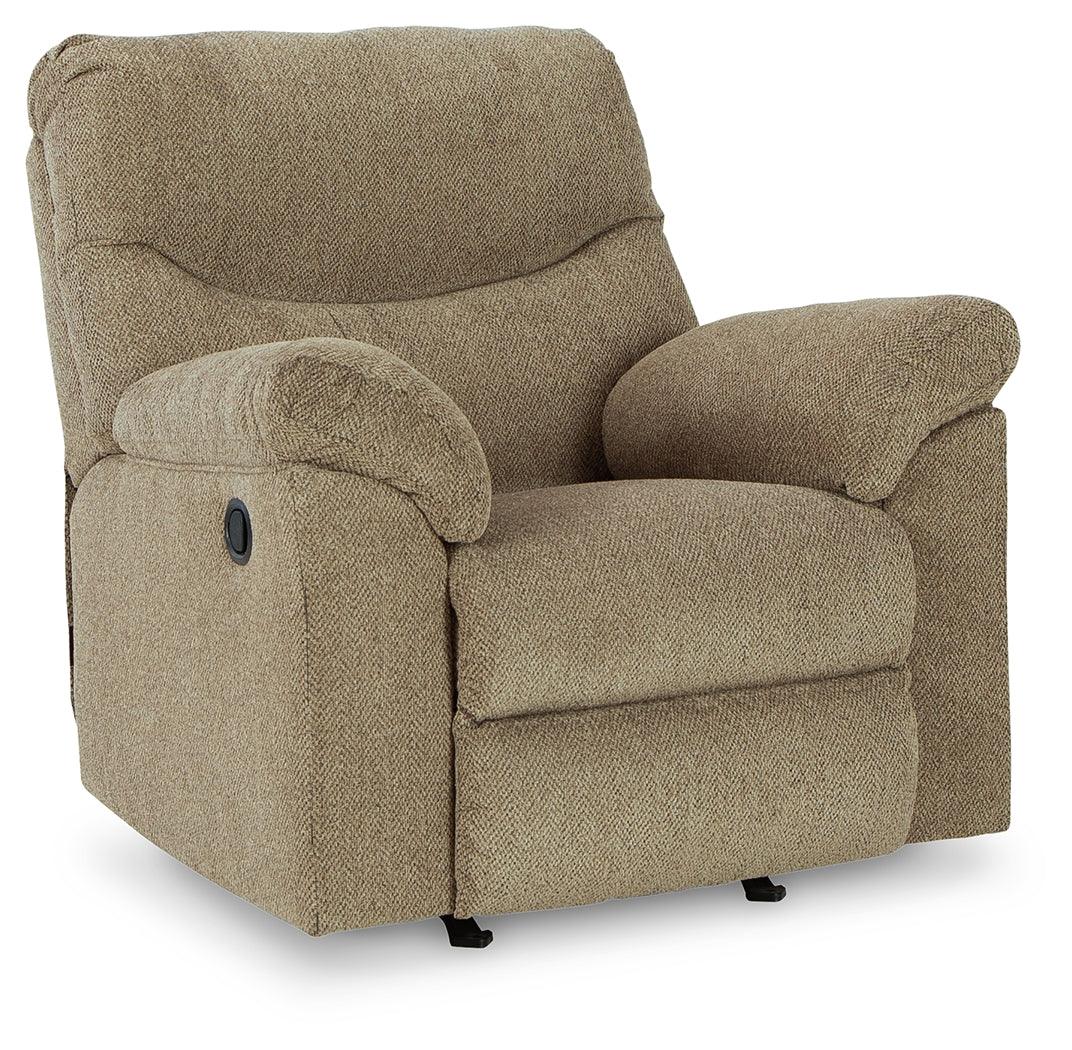 Alphons Briar Manual Recliner by Ashley at Eve Furniture