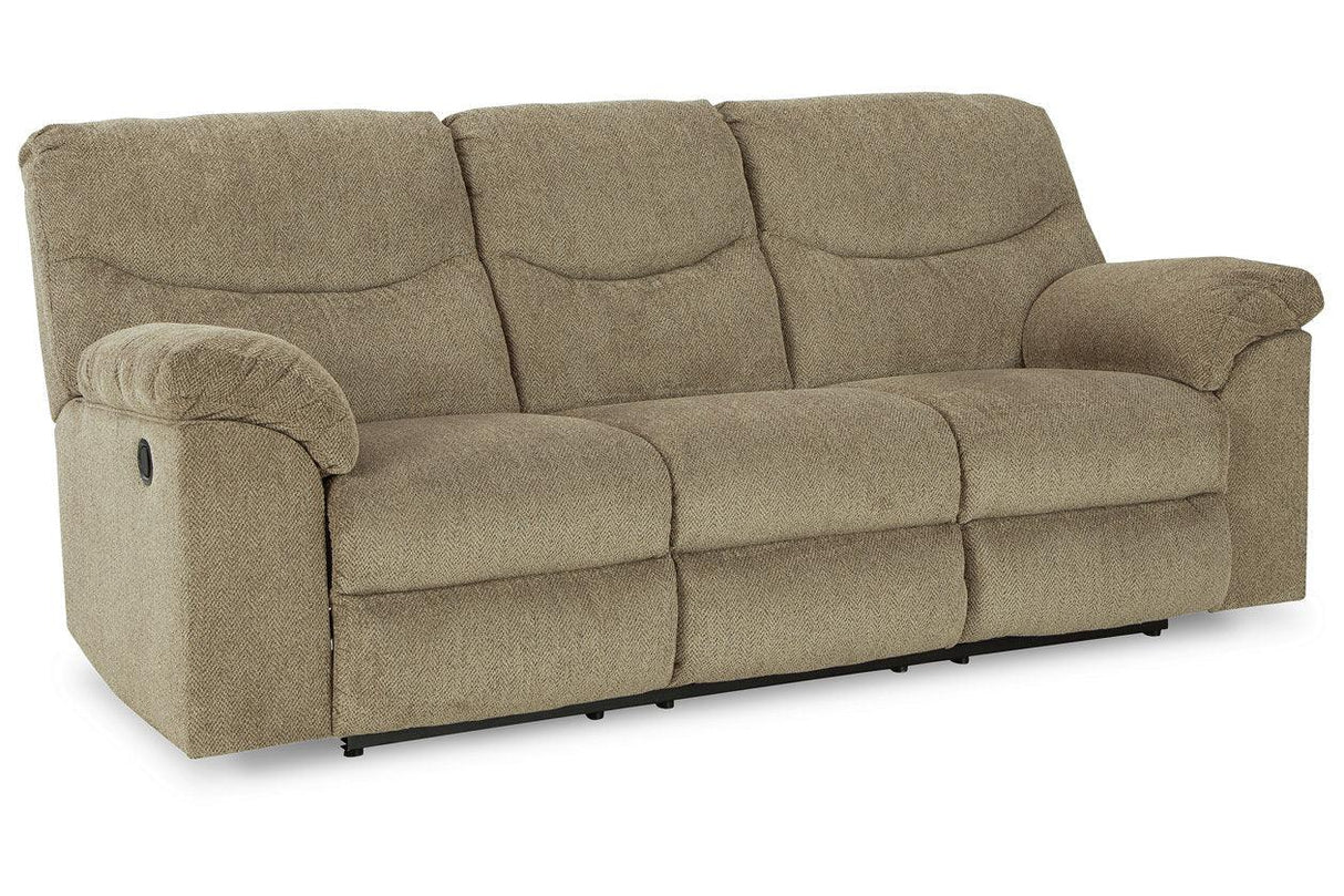 Alphons Briar Manual Reclining Sofa by Ashley at Eve Furniture