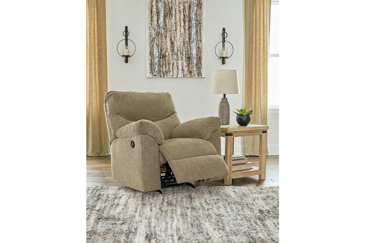 Alphons Briar Reclining Sofa, Loveseat and Recliner by Ashley at Eve Furniture