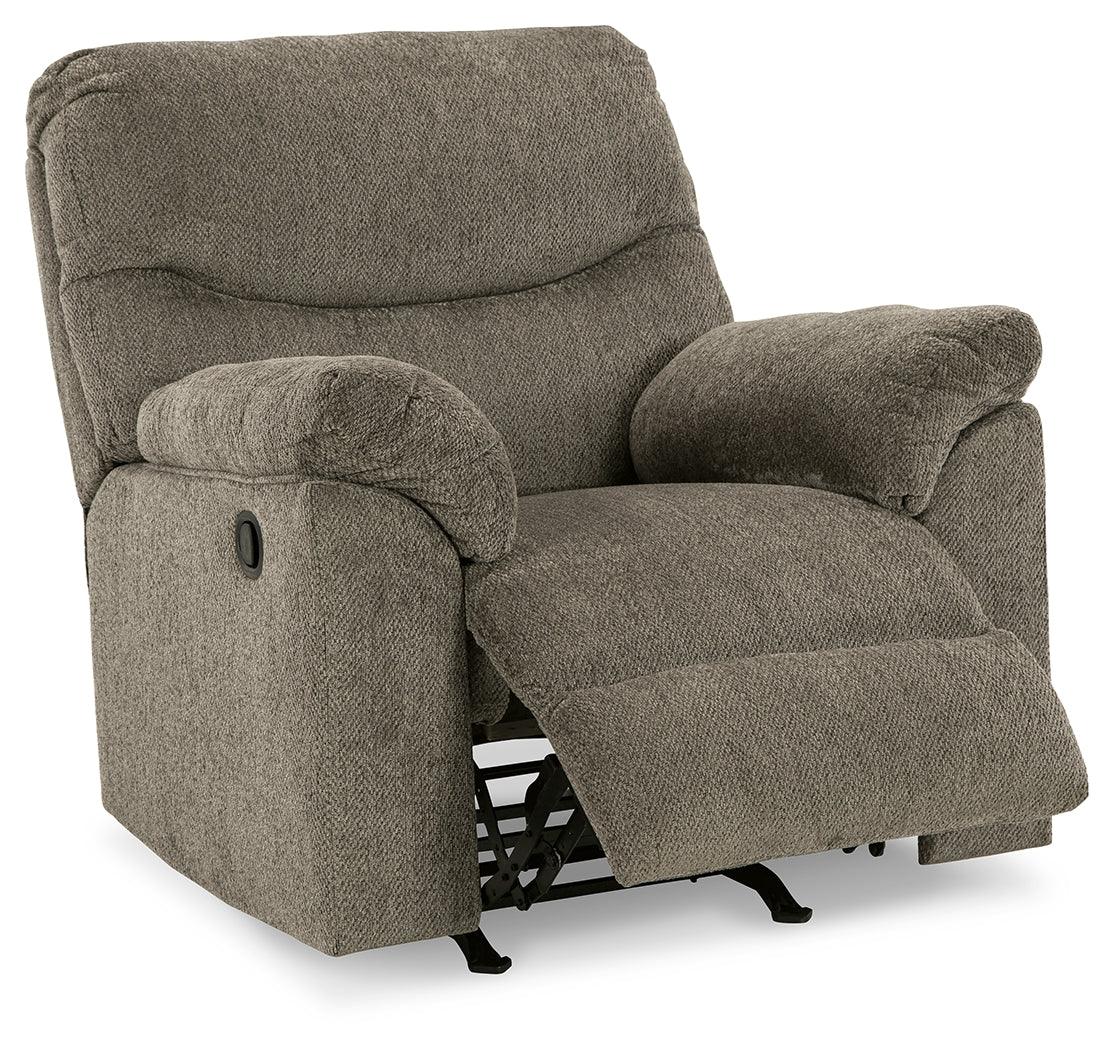 Alphons Putty Manual Recliner by Ashley at Eve Furniture