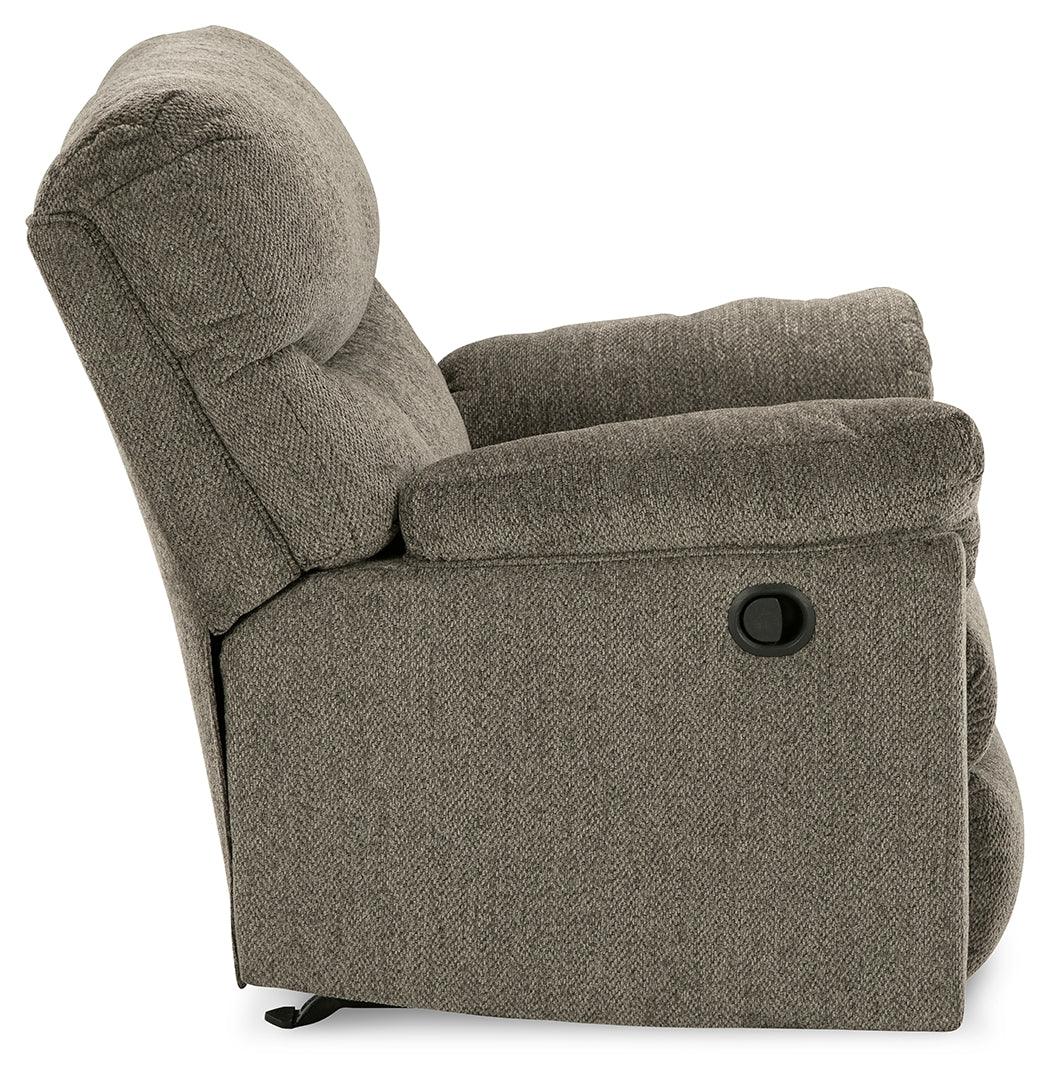 Alphons Putty Manual Recliner by Ashley at Eve Furniture