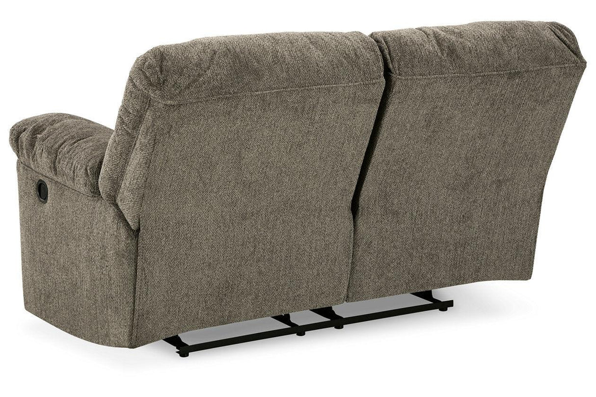 Alphons Putty Manual Reclining Loveseat by Ashley at Eve Furniture