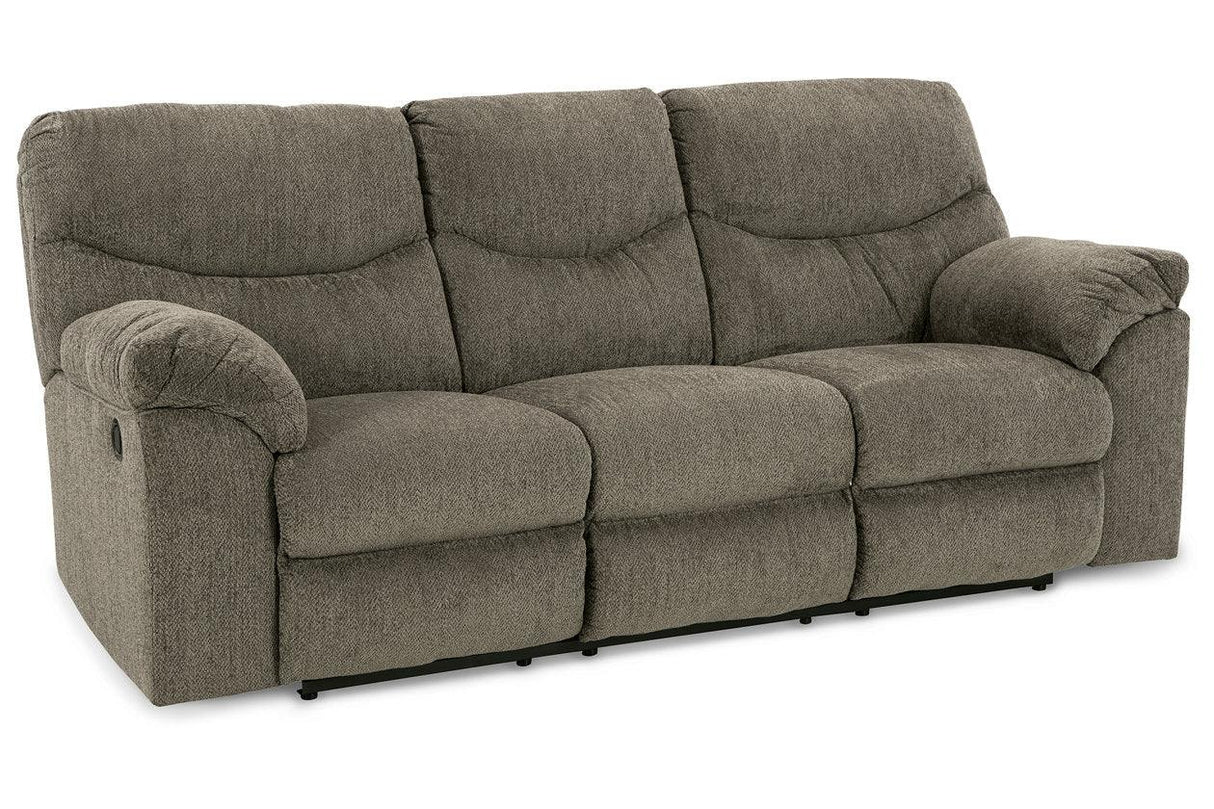 Alphons Putty Manual Reclining Sofa by Ashley at Eve Furniture