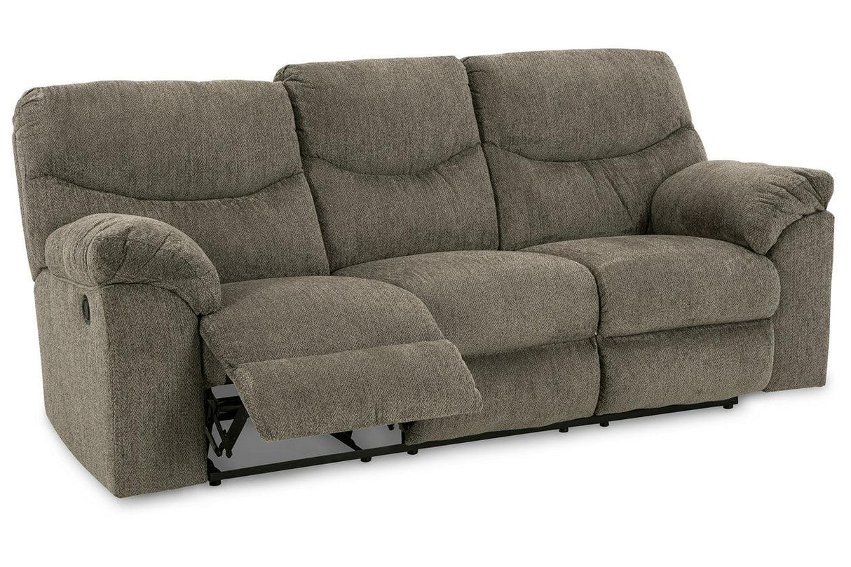 Alphons Putty Manual Reclining Sofa by Ashley at Eve Furniture