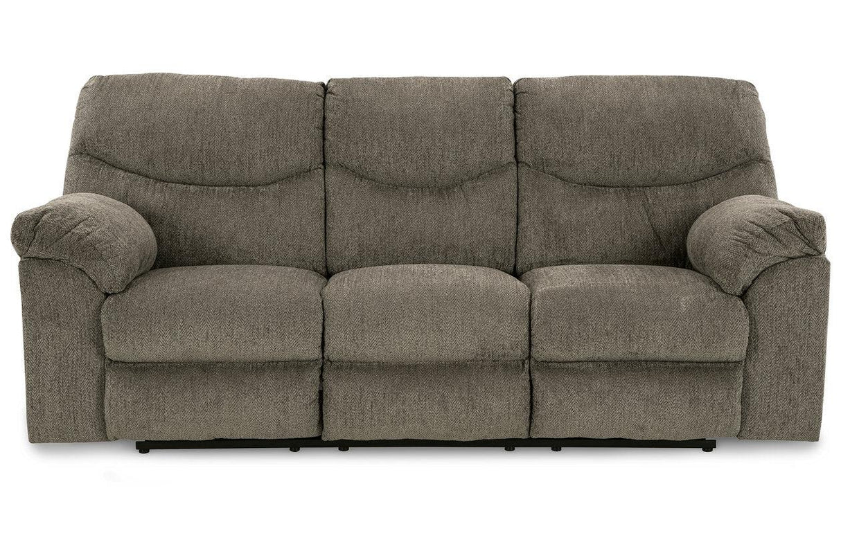 Alphons Putty Manual Reclining Sofa by Ashley at Eve Furniture
