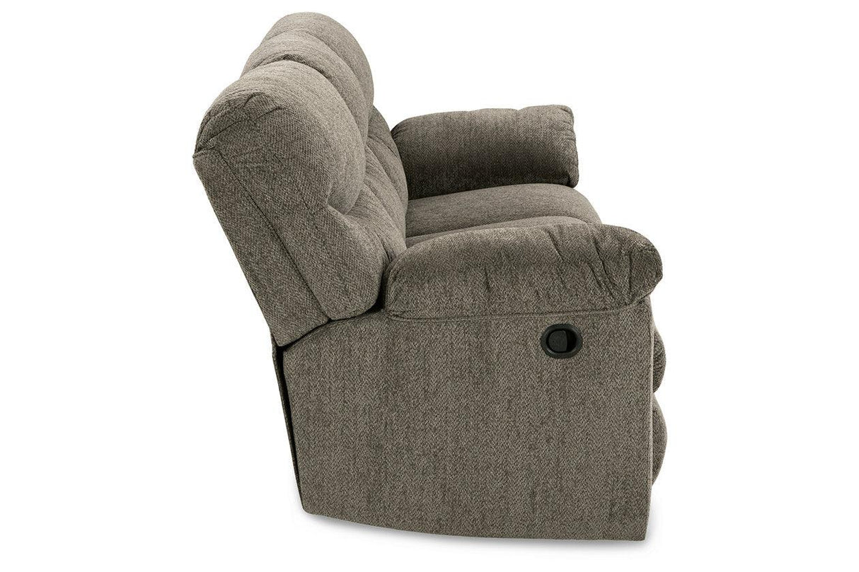 Alphons Putty Manual Reclining Sofa by Ashley at Eve Furniture