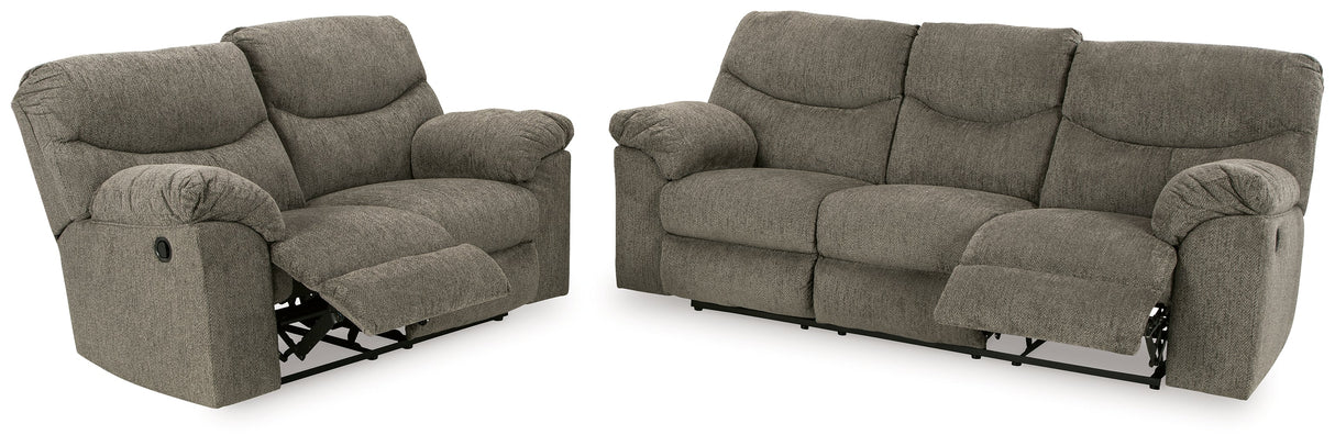 Alphons Putty Sofa and Loveseat by Ashley at Eve Furniture