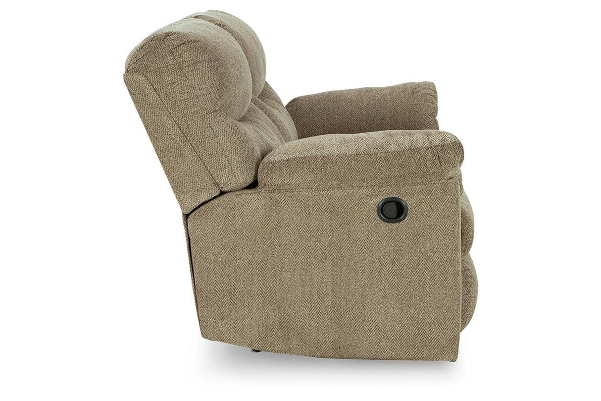 Alphons Briar Manual Reclining Loveseat by Ashley at Eve Furniture