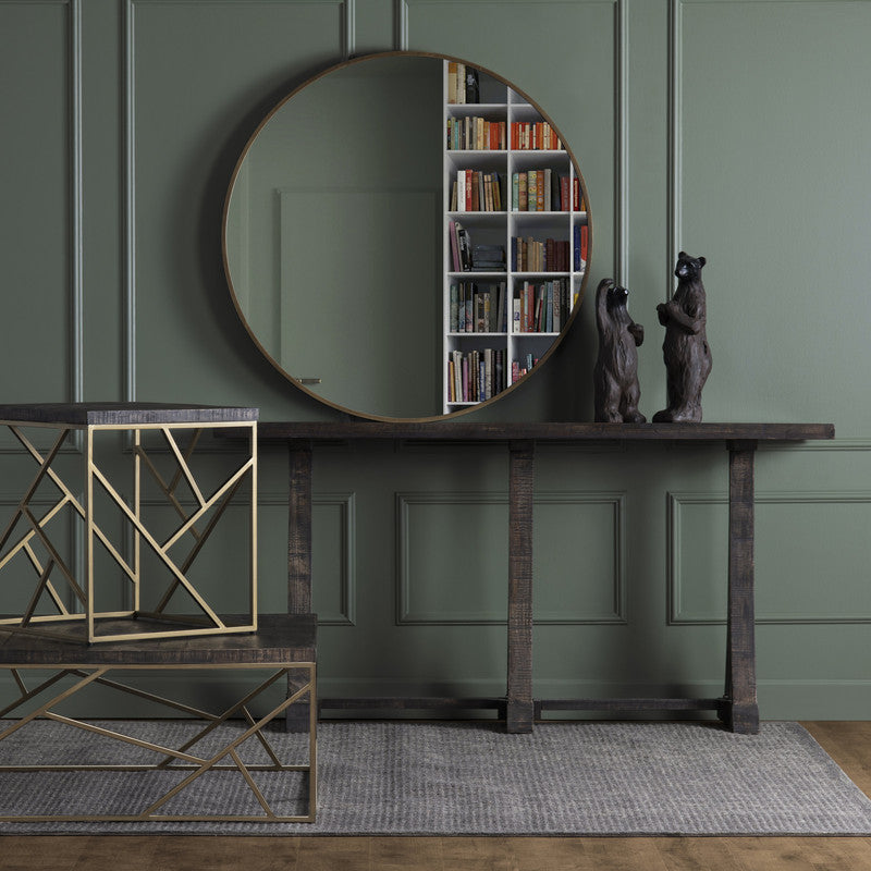 Alpine Brown Console Table by Crestview at Eve Furniture
