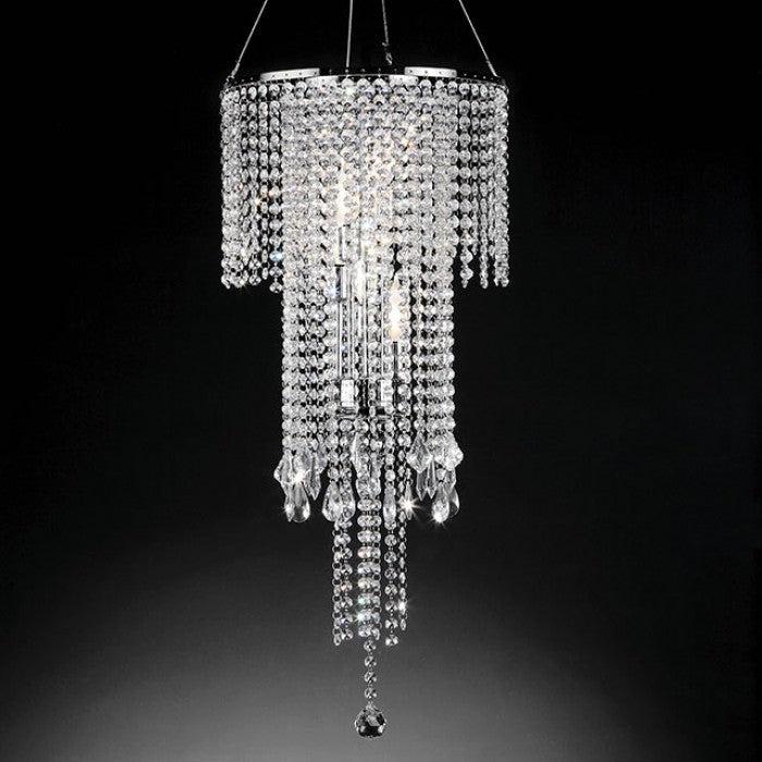 Alrai Clear Ceiling Lamp by Furniture of America at Eve Furniture