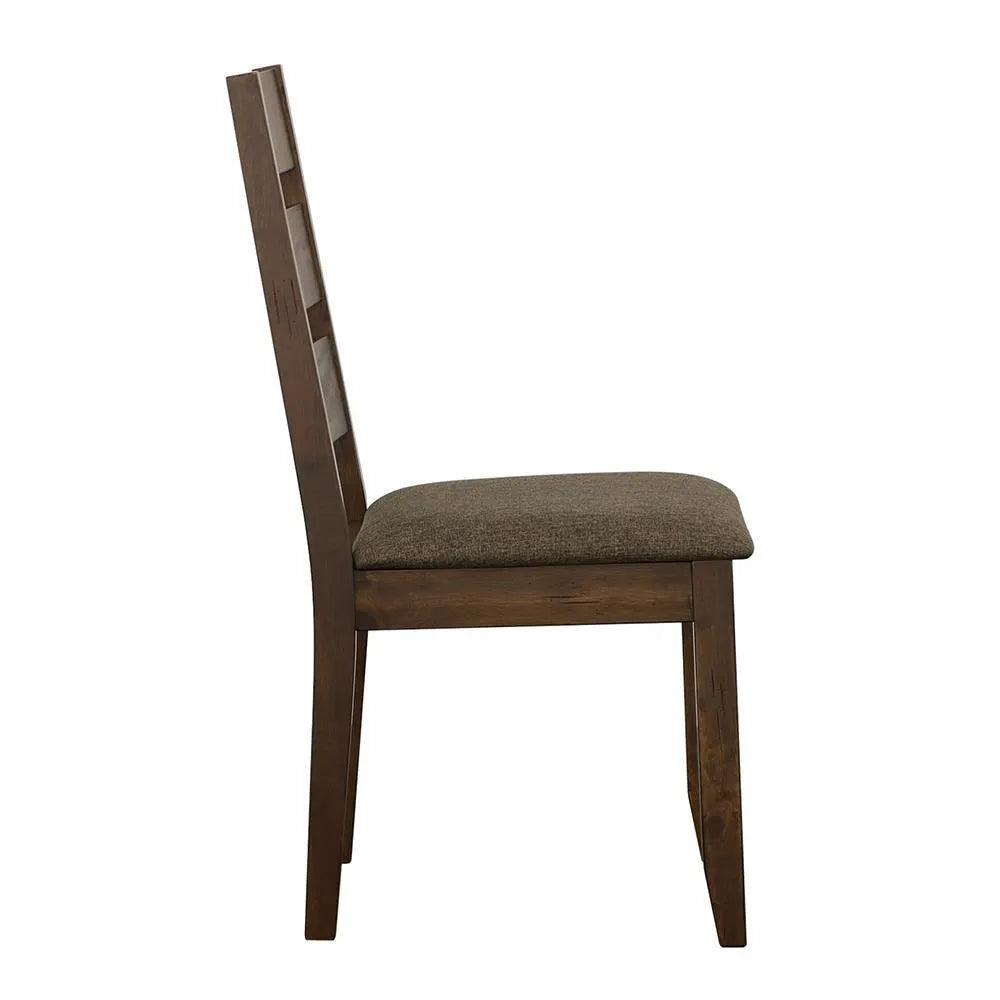 Alston Knotty Nutmeg/Gray Ladder Back Dining Side Chairs, Set of 2 by Coaster at Eve Furniture