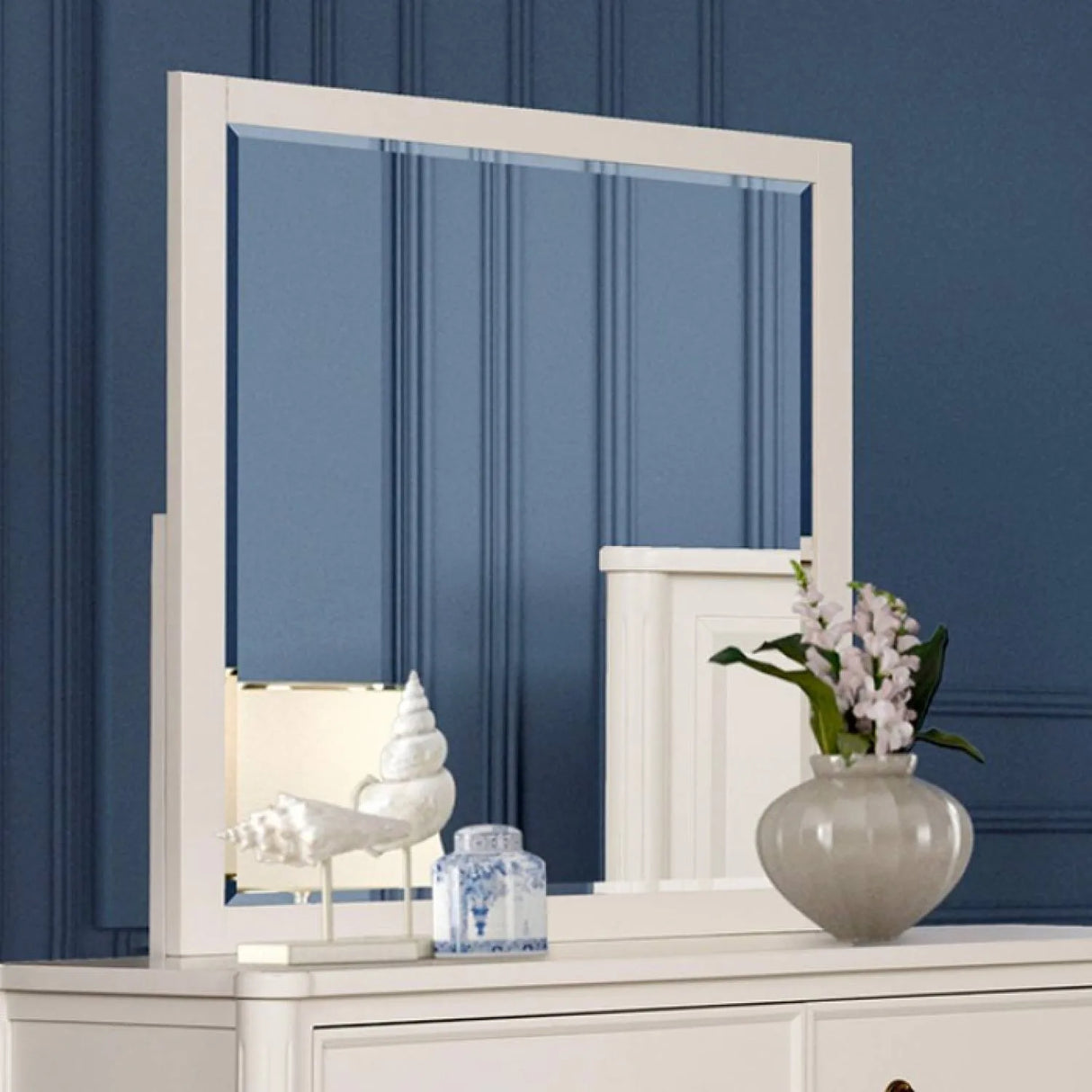 Altamira White 5-Piece Queen Bedroom Set by Furniture of America at Eve Furniture