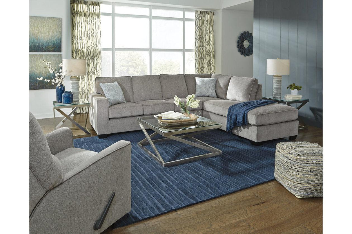 Altari Alloy 2-Piece Sectional with Chaise by Ashley at Eve Furniture